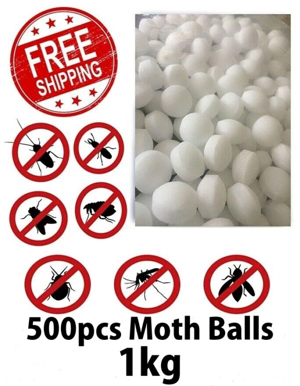 1Kg Moth Balls Camphor Naphthalene Balls Lot Anti Pest Insects Control ...